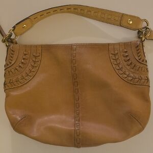 Coach Tan Leather Shoulder Bag